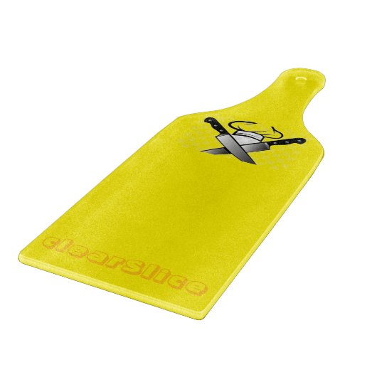 スライス澄んガラス カッティングボード (角)