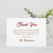 スライス男女兼用スライス赤ちゃんシャワーおもしろいピザ サンキューカード (スタンド正面)