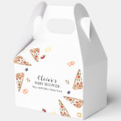 スライス素朴イタリアンピザベビーシャワー フェイバーボックス (正面)