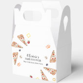 スライス素朴イタリアンピザベビーシャワー フェイバーボックス (見開き)