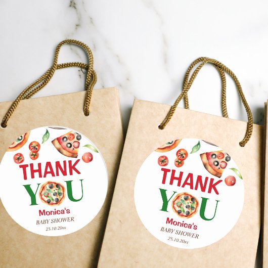 スライス赤ちゃんシャワーピザイタリアン好み ラウンドシール