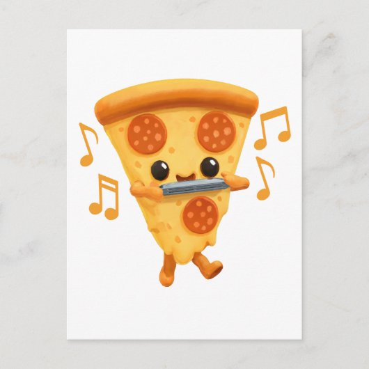 スライス遊のハーモニカ ポストカード (正面)