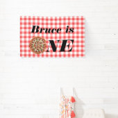 スライス・オブ・ファン ワンピース 1歳の誕生日 バックドロップ 横断幕 (インサイチュ)