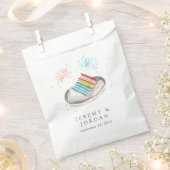 スライス・オブ・ラブ パーソナライズド カップルズ フェイバーバッグ (クリップ留めされた状態)