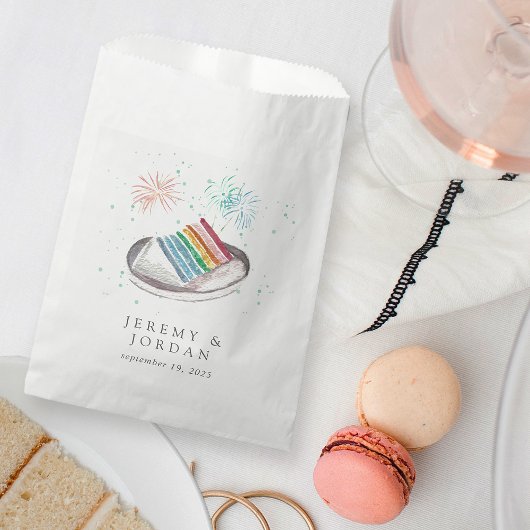 スライス・オブ・ラブ パーソナライズド カップルズ フェイバーバッグ