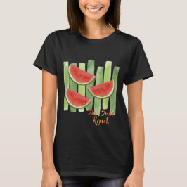 スライス、スマイル、リピート。女性用Tシャツ Tシャツ