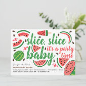 スライス、スライスベビースイカ誕生日パーティー 招待状 (スタンド正面)