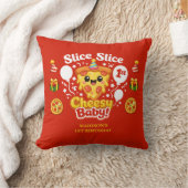 スライス スライス チーズベイビーピザ 1歳の誕生日 クッション (ブランケット)