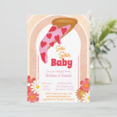 スライス スライス ベイビー シャワーピザパーティー 招待状 (スタンド正面)