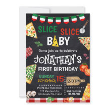 スライス スライス ベイビー ピザパーティー 1歳の誕生日