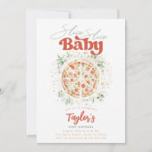 スライス スライス ベイビー ピザ ファースト バースデー 招待状 (正面)