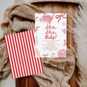 スライス スライス ベイビー ピザ ベイビー シャワー 招待状