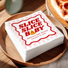 スライス スライス ベイビー ピザ ベビーシャワー スタンダードカクテルナプキン