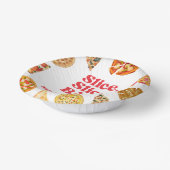 スライス、スライス、ベビー!ピザベビーシャワー ペーパーボウル (傾斜あり)