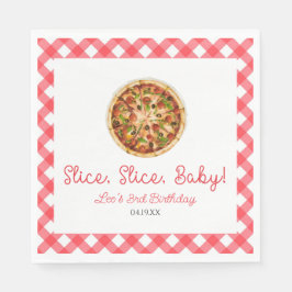 スライス、スライス、ベビー!ピザ誕生日パーティー スタンダードランチョンナプキン
