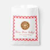 スライス、スライス、ベビー!ピザ誕生日パーティー フェイバーバッグ (正面)