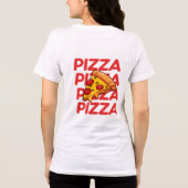 スライスVibesのみ | おもしろいピザ愛好家 トライブレンドＴシャツ (裏面)