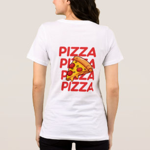 スライスVibesのみ おもしろいピザ愛好家 トライブレンドTシャツ