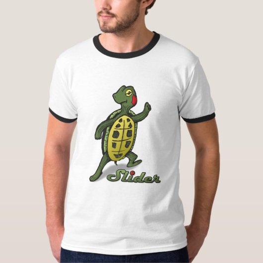 スライダーカメの信号器 Tシャツ (正面)