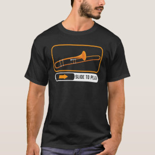 スライドツー遊ミュージカル楽器ミュージシャントロンボーン Tシャツ