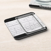 スライドルールのコースター コースター (左側)