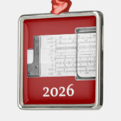 スライドルール メタルオーナメント (左)