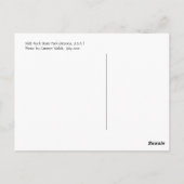 スライドロック州パークはがき ポストカード (裏面)