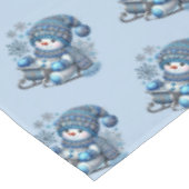 スライド雪だるまクリスマスホリデーテーブルクロス テーブルクロス (アングル)