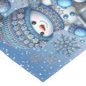 スライド雪だるまクリスマスホリデーテーブルランナー ミディアムテーブルランナー (コーナー)