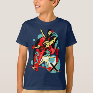スライド・ショーのスケートボーディング Tシャツ