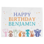 スライバーキンズ キャラクター 誕生日 ラージペーパーバッグ (裏面)