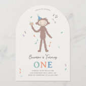 スライバーキンズ ビッグフット 誕生日 招待状 (正面)