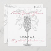 スライバーレイズグラス招待状 招待状 (正面/裏面)