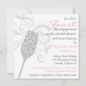 スライバーレイズグラス招待状 招待状 (裏面)