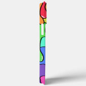 スライムが滴る溶融90年代レトロ虹 Case-Mate iPhoneケース (裏面 / 右)