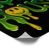 スライムアシッドハウスレイヴエレクトロニックミュージックラバーズスティック ポスター (角)