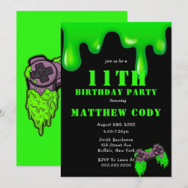 スライムアンドゲームズボーイ11thバースデーパーティー招待状