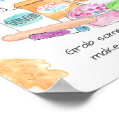 スライムキッド誕生日パーティーのスライムステーションの看板 ポスター (角)