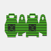 スライムグリーンのトリックまたはトリートの好意ボックス フェイバーボックス (折り畳みなし)