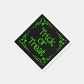 スライムグリーンのトリックまたは治療 スタンダードカクテルナプキン (角)