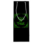 スライムグリーンのトリックまたは治療 ワインギフトバッグ (裏面)