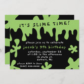 スライムタイムだ！ 誕生日招待状 招待状 (正面/裏面)