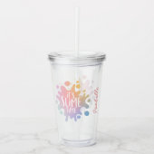 スライムタイムのレインボースライムパーティー アクリルタンブラー (正面)