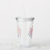 スライムタイムのレインボースライムパーティー アクリルタンブラー (左)