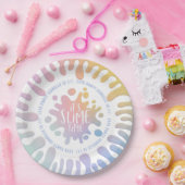 スライムタイムのレインボースライムパーティー ペーパープレート (パーティー)