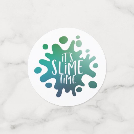 スライムタイムの虹の誕生日パーティーだ コンフェッティ (スモール正面)