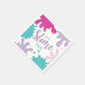 スライムタイムスライムバースデーパーティーナプキンズ スタンダードカクテルナプキン (角)