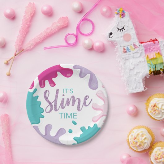 スライムタイムスライムバースデーパーティープレート ペーパープレート (パーティー)