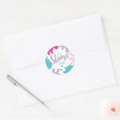 スライムタイム誕生日ピンクスライムシール ラウンドシール (封筒)