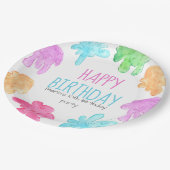 スライムテーマキッド誕生日パーティープレート ペーパープレート (アングル)